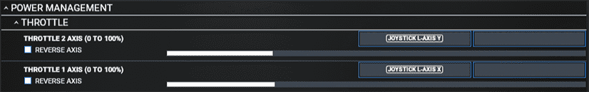 Throttle Axis Mapping