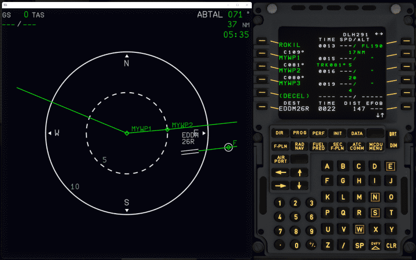 Flight Plan with Stored Waypoints